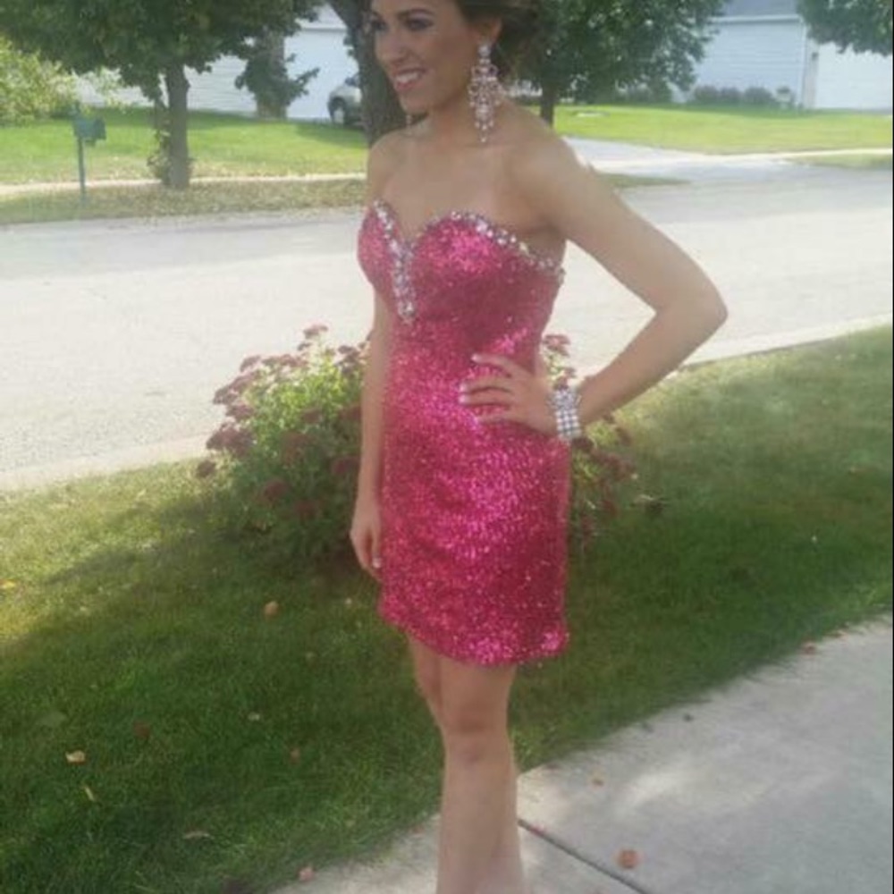 Sequence homecoming dress